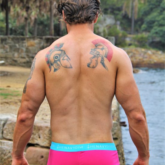 Aquarius Hot pink mens underwear The Navy Diver