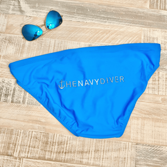 Bondi Diver Electric Blue mens swimwear The Navy Diver